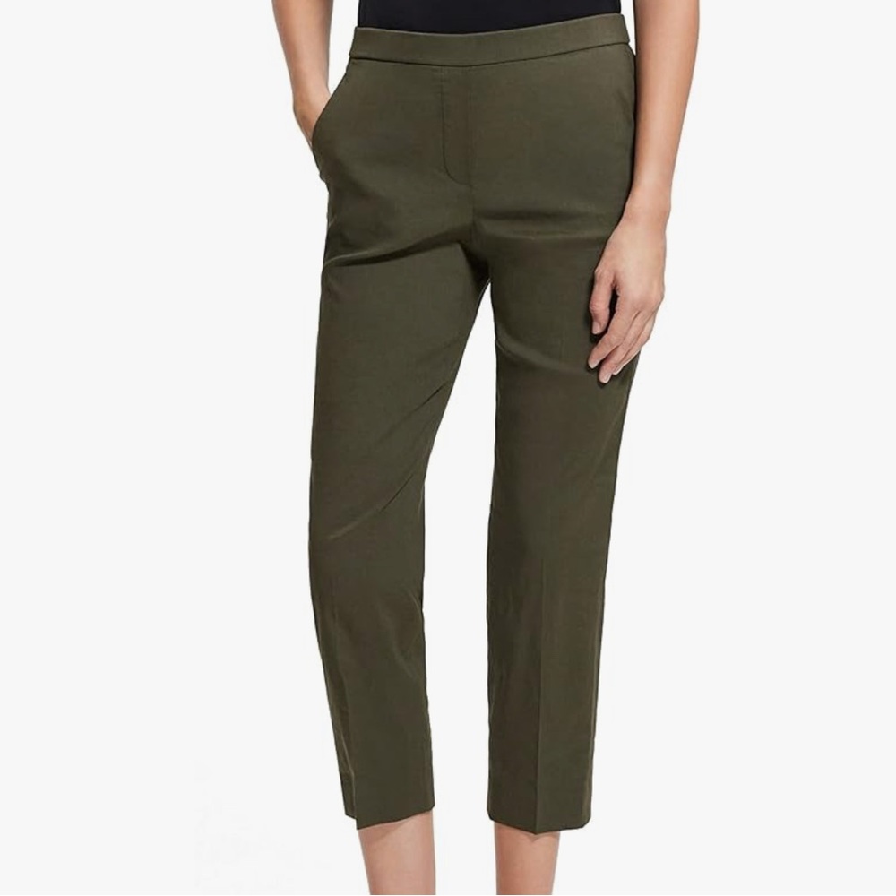THEORY Olive Green Women's Pants